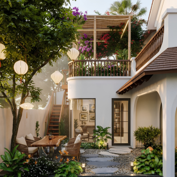 Mẫu Nhà Phố GS'HOUSE: Đẳng Cấp Kiến Trúc Đông Dương Từ An Thịnh