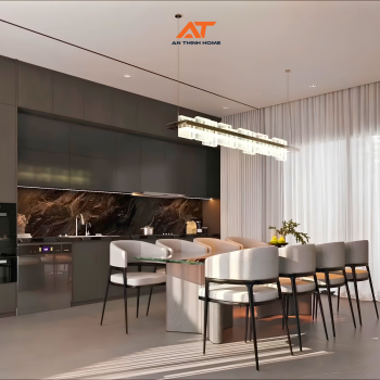 Thiết kế nội thất nhà phố hiện đại TS’HOUSE: Đỉnh cao tinh tế từ An Thịnh Home