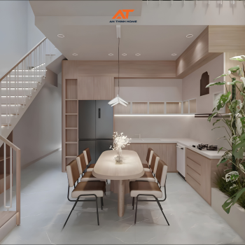 Mẫu nhà phố 2 tầng mái vòm Modern Japandi – Tuyệt tác kiến trúc từ An Thịnh Home