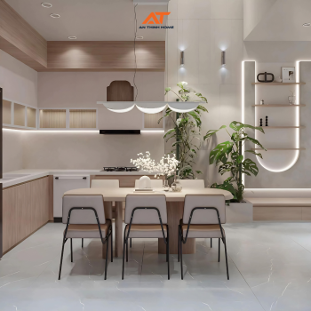 Mẫu nhà phố 2 tầng mái vòm Modern Japandi – Tuyệt tác kiến trúc từ An Thịnh Home