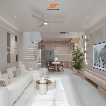 Mẫu nhà phố 2 tầng mái vòm Modern Japandi – Tuyệt tác kiến trúc từ An Thịnh Home