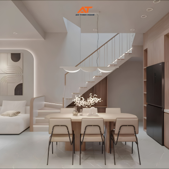 Mẫu nhà phố 2 tầng mái vòm Modern Japandi – Tuyệt tác kiến trúc từ An Thịnh Home