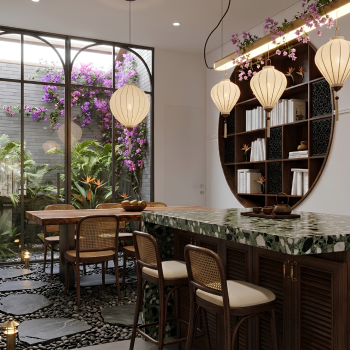 Mẫu Nhà Phố GS'HOUSE: Đẳng Cấp Kiến Trúc Đông Dương Từ An Thịnh