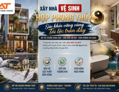 Xây nhà vệ sinh hợp phong thủy: Bí quyết vàng chuẩn kỹ thuật