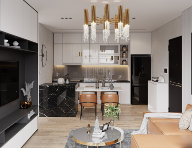 Công trình thiết kế cho Căn hộ chị Oanh The Pegasuite Quận 8