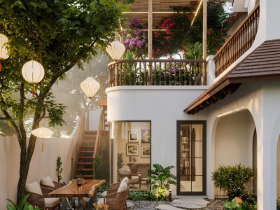 Mẫu Nhà Phố GS'HOUSE: Đẳng Cấp Kiến Trúc Đông Dương Từ An Thịnh
